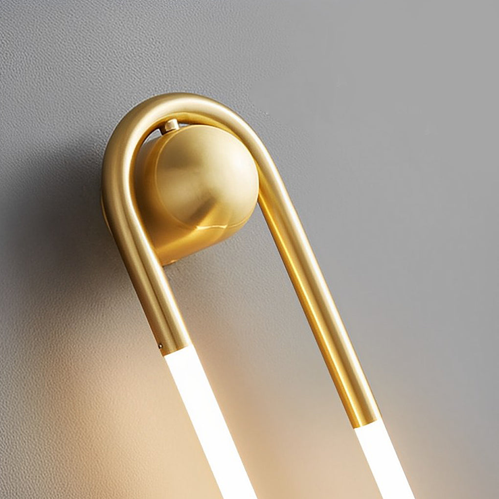 Copper wall lamp shown in a final alternative view