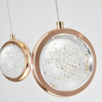 Cascading crystal globe cluster chandelier, sixth product view