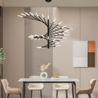 Iron and acrylic spiral sputnik chandelier, main product view