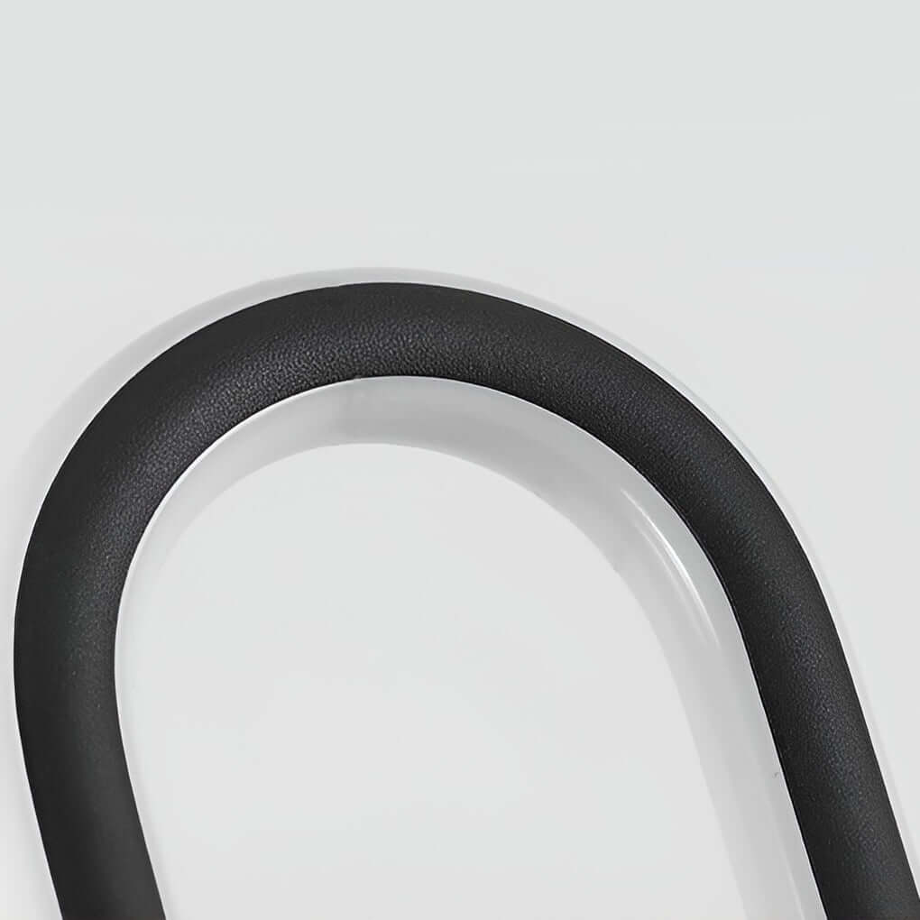 Oval Ring Solar Light, Sleek Black Aluminum LED Landscape Lamp for Gardens and Courtyards, Ground Insert or Base Mounting