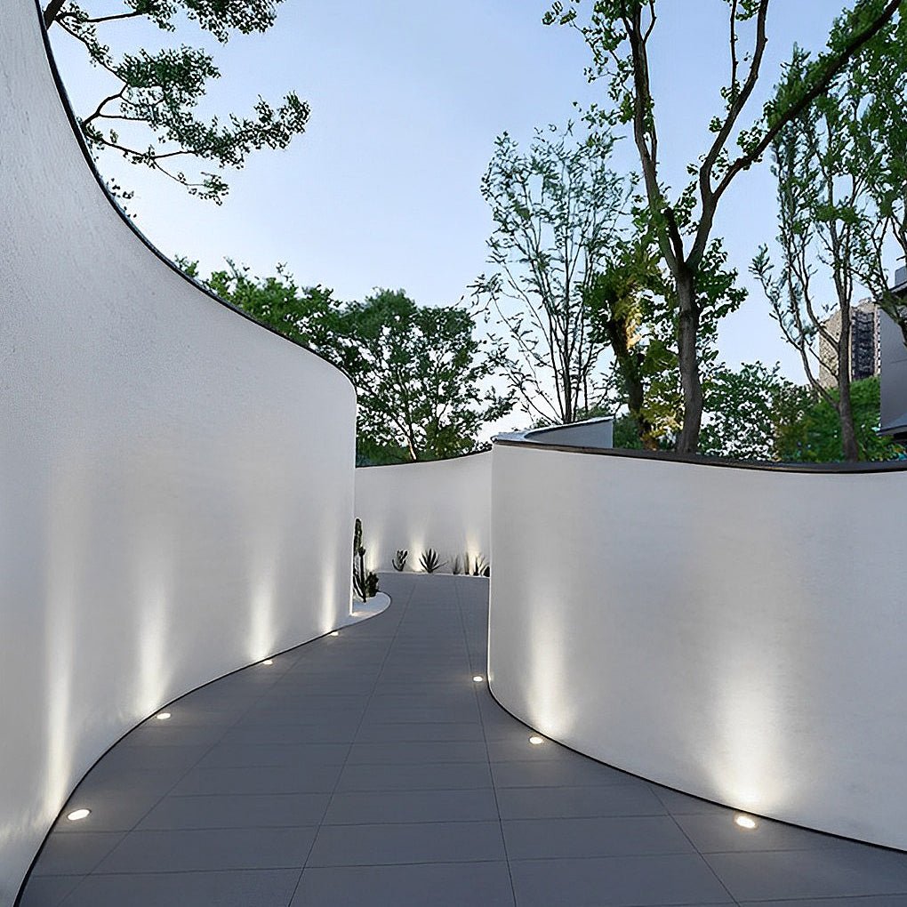 In-Ground Paver Lights, Recessed Stainless Steel Waterproof LED Deck and Path Lighting, IP67 Rated Set