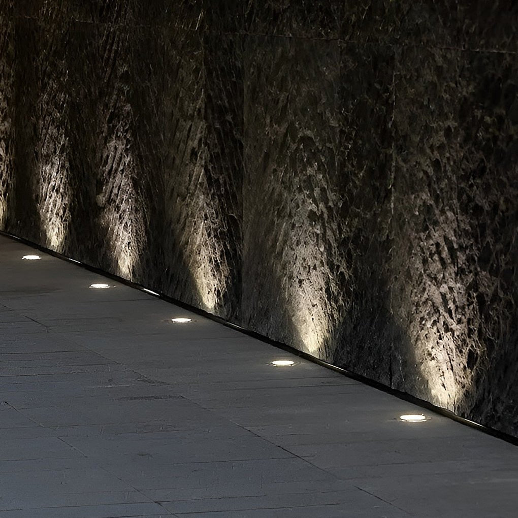 In-Ground Paver Lights, Recessed Stainless Steel Waterproof LED Deck and Path Lighting, IP67 Rated Set