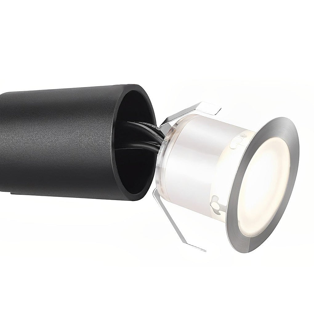 In-Ground Paver Lights, Recessed Stainless Steel Waterproof LED Deck and Path Lighting, IP67 Rated Set