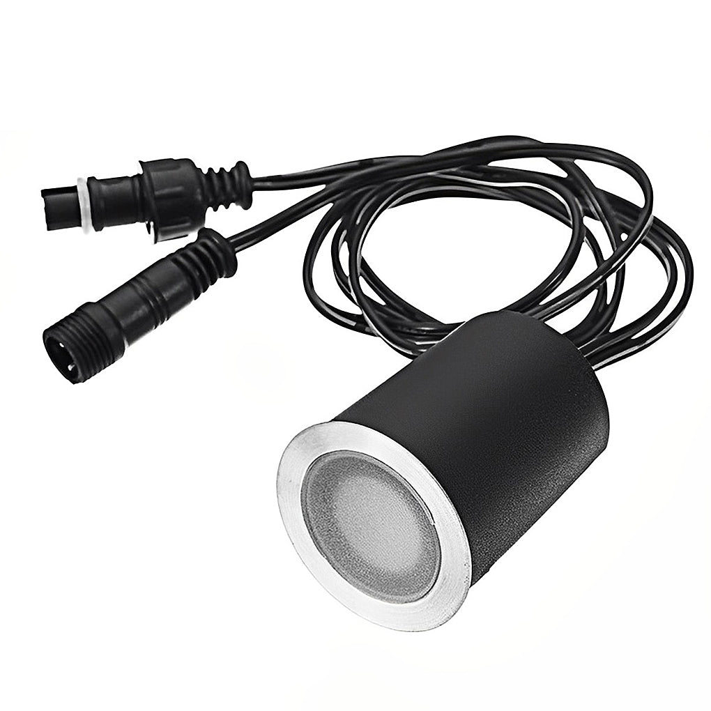 In-Ground Paver Lights, Recessed Stainless Steel Waterproof LED Deck and Path Lighting, IP67 Rated Set