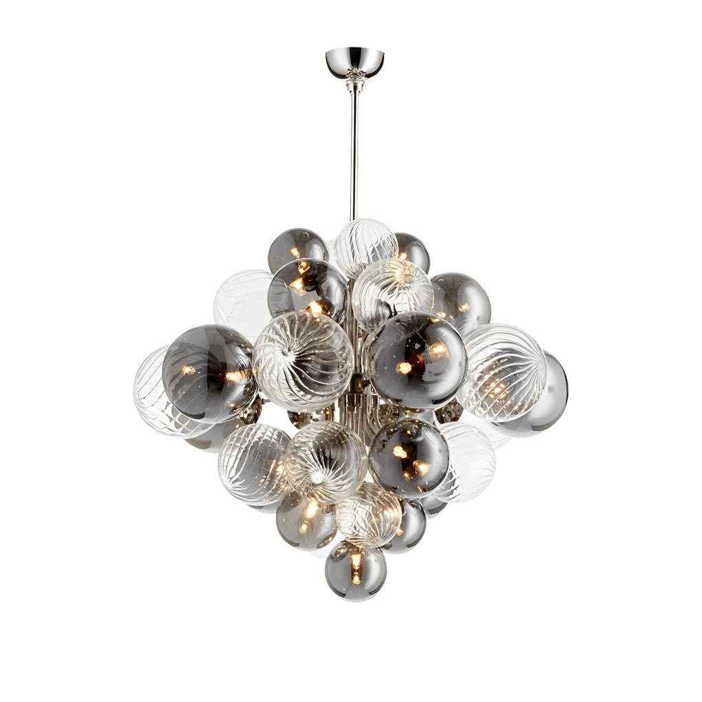 Post-modern glass bubble ball chandelier, fifth product view
