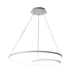 Aluminium interlocking ring pendant chandelier, ninth product view