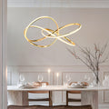 Curved ring LED chandelier, main product view