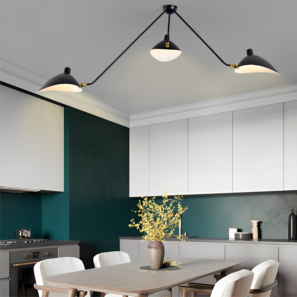 Duckbill branch ceiling light shown in an alternative view