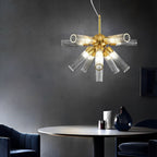 Copper acrylic tube sputnik chandelier, second product view