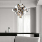 Post-modern glass bubble ball chandelier, second product view