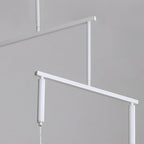 White acrylic ring LED focus chandelier, fifth product view