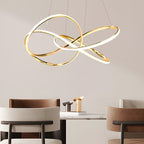 Curved ring LED chandelier, second product view
