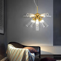 Copper acrylic tube sputnik chandelier, main product view