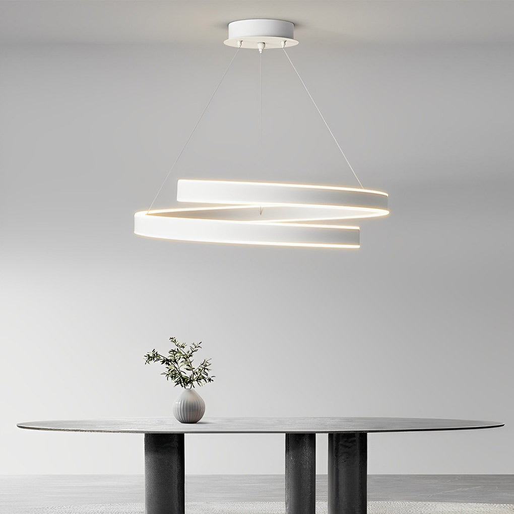 Nordic rotating ring chandelier, additional catalogue product view