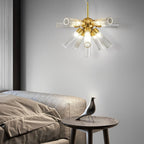 Copper acrylic tube sputnik chandelier, third product view