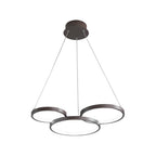 Iron and acrylic multi-ring chandelier, tenth product view
