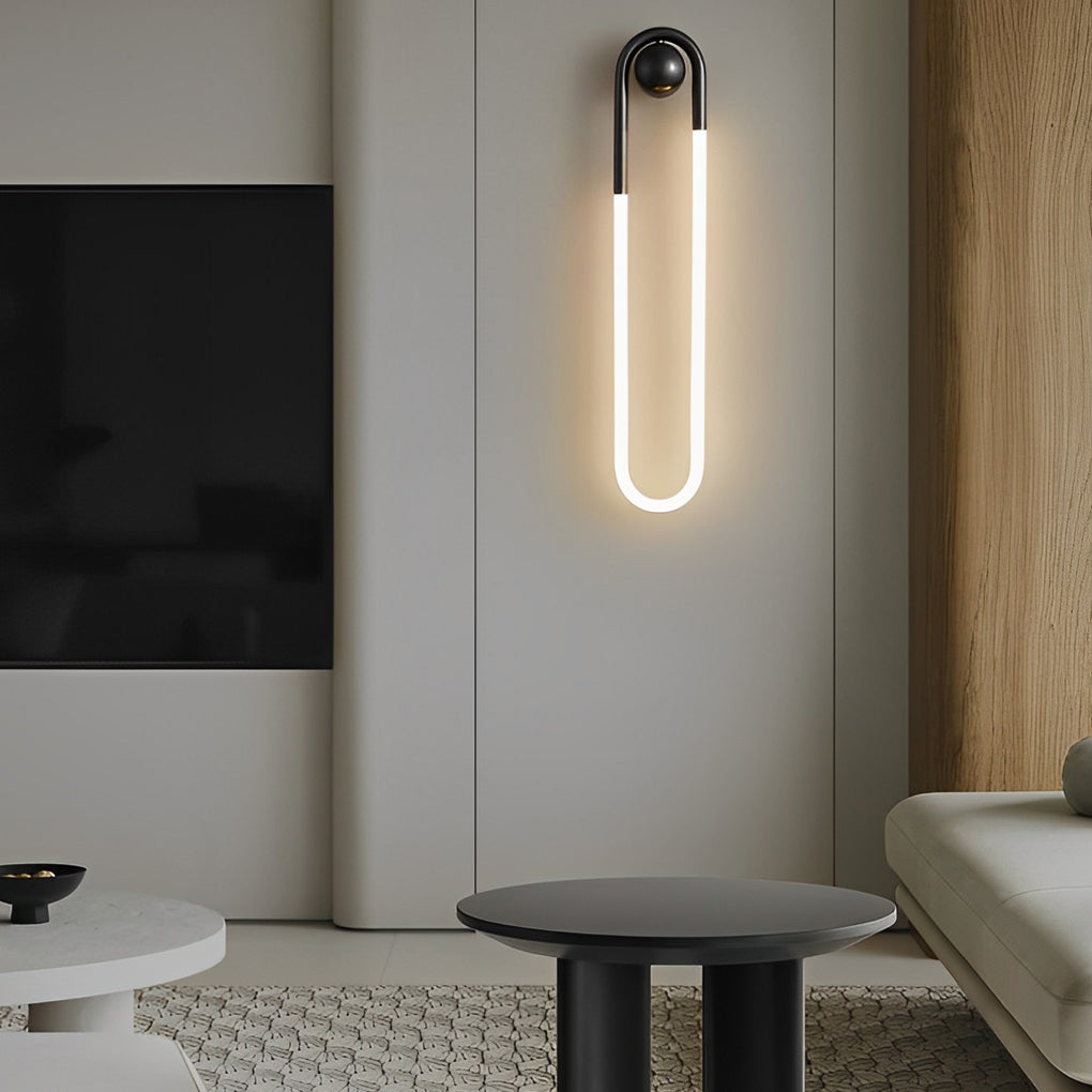 Copper Minimalist Wall Lamp, Three-Step Dimming LED Sconce for Bedrooms and Hallways, Brass Body in Two Heights