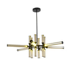 Spliced glass tube chandelier, fourth product view