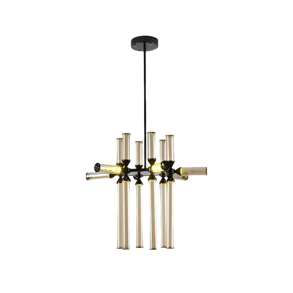 Spliced glass tube chandelier, fifth product view
