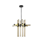 Spliced glass tube chandelier, fifth product view