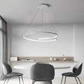 Aluminium interlocking ring pendant chandelier, main product view