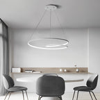 Aluminium interlocking ring pendant chandelier, main product view