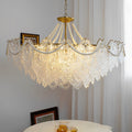 Electroplated metal and glass tiered French chandelier, main product view