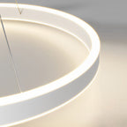 White rotating ring chandelier, supplementary catalogue product view