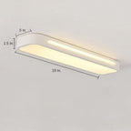 Long oval LED flush mount ceiling light, sixth product view