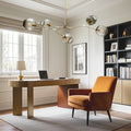 Metal and glass globe sputnik chandelier, main product view