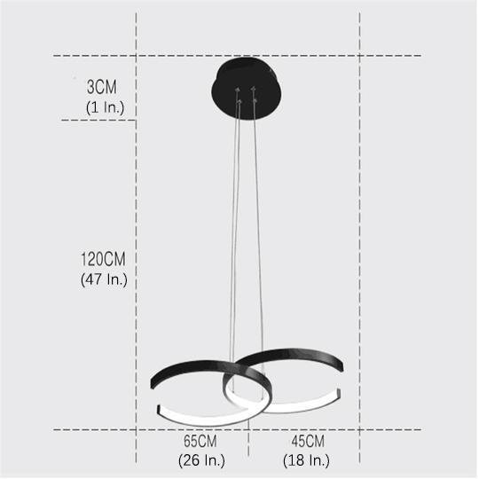 C-curve pendant light, final plain catalogue product view