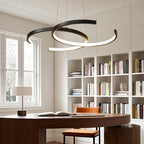 Two-tier C-curve aluminium pendant light, main product view