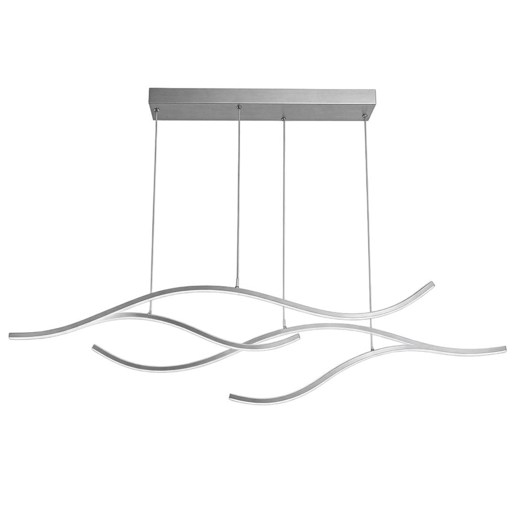 Curved wavy LED pendant light, nineteenth product view