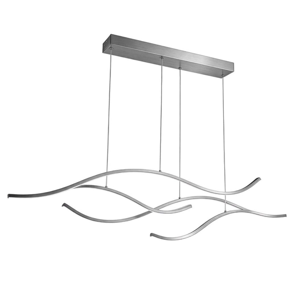 Curved LED pendant light, twenty-first product view of the fixture