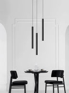 Cylindrical LED chandelier suspension for stairwells, fifth product view