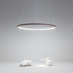Aluminium LED circle ring chandelier, fourth product view