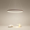 Aluminium LED circle ring chandelier, main product view