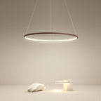 Aluminium LED circle ring chandelier, main product view