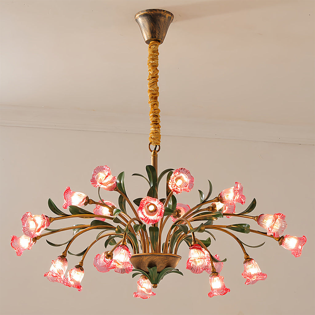 Vintage floral chandelier, further plain catalogue product view