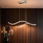 Wavy curved LED pendant light, tenth product view
