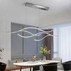 Curved linear LED pendant light fixture, eleventh product view