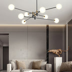 Black and gold iron branch chandelier, second product view