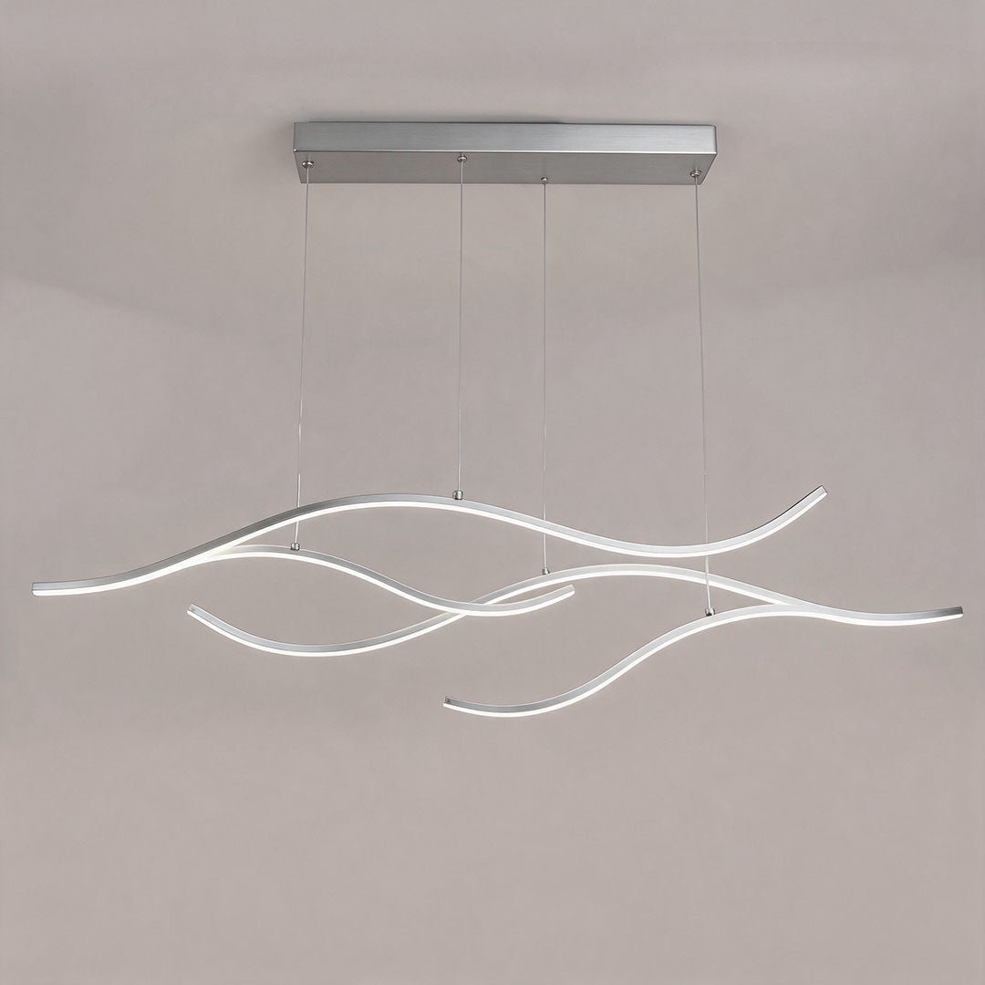 Curved LED pendant lighting fixture, seventeenth product view