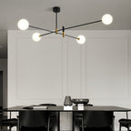 Black and gold iron branch chandelier, sixth product view