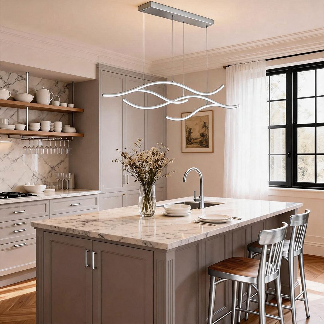 Curved LED ceiling pendant light, fifteenth product view