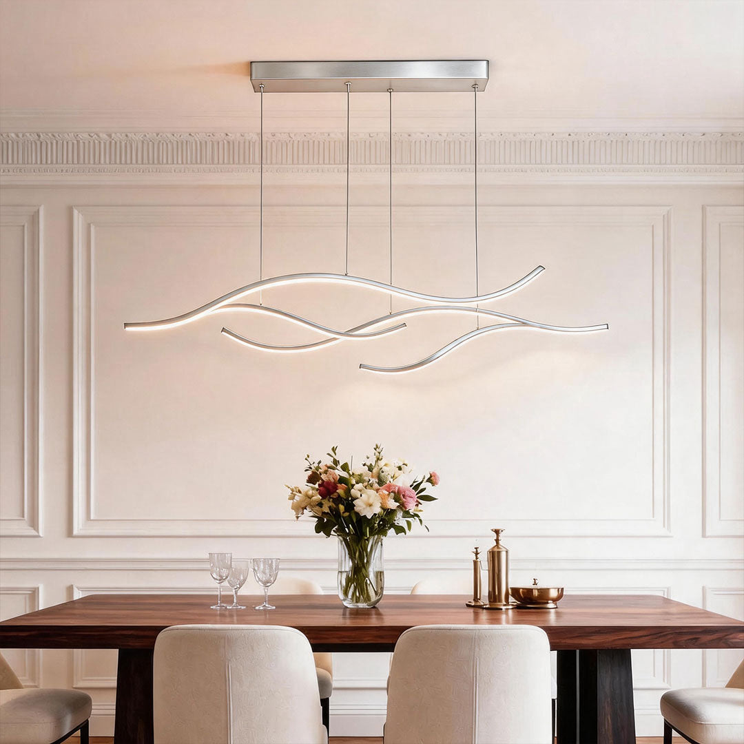 Wavy linear LED pendant light, fourteenth product view