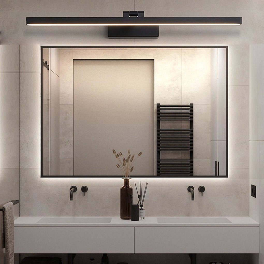 Bath Bar Vanity Light, Rotatable Linear LED Metal Fixture for Bathroom Mirrors, Acrylic Shade in Three Lengths