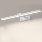 Wall mounted bath bar vanity light above a basin