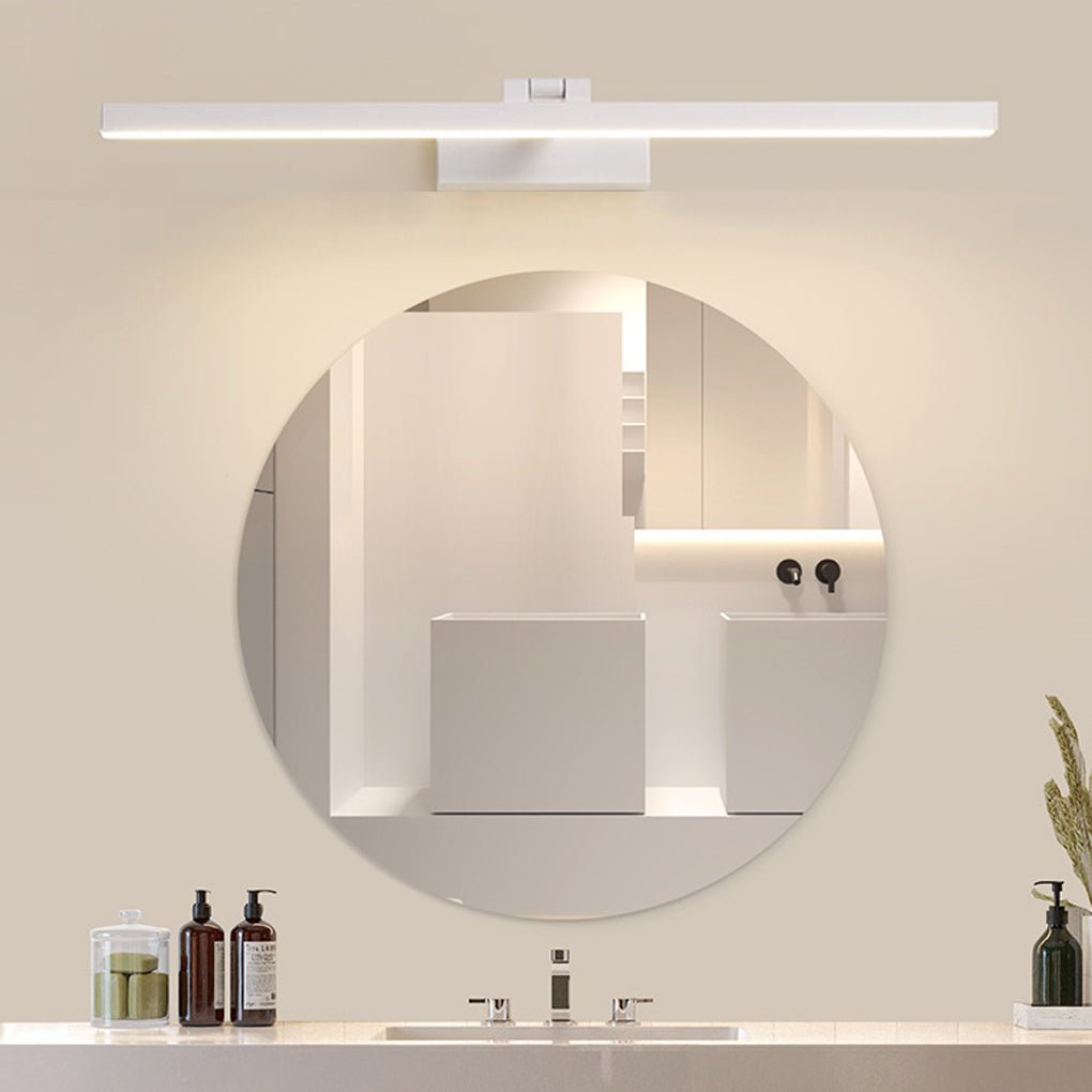 Bath Bar Vanity Light, Rotatable Linear LED Metal Fixture for Bathroom Mirrors, Acrylic Shade in Three Lengths