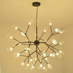 Metal 36-light LED cluster sputnik chandelier, seventh view